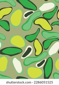 ABSTRACT CAMOUFLAGE JOYFUL ALL OVER PRINT SEAMLESS PATTERN VECTOR