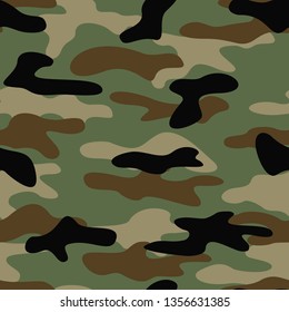 abstract camouflage military seamless pattern