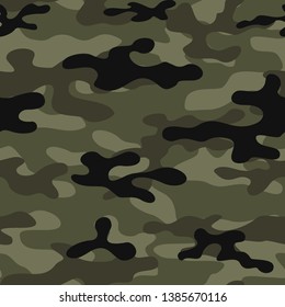 
abstract camouflage military seamless vector pattern for clothing and wallpaper