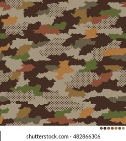 Abstract camouflage pattern background