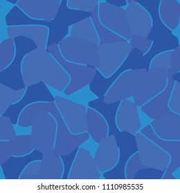 An abstract camouflage pattern containing uneven spots of different colors. Fashionable texture.