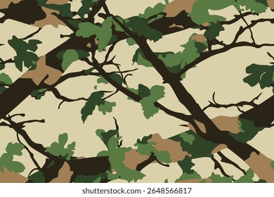 Padrão de camuflagem abstrato. Campanha digital. Fundo de camo grunge vetor. Caça à camuflagem. Padrão contínuo. Camuflagem de floresta