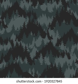 abstract camouflage pattern with mountain. Hand-drawn print for textiles, sportswear, wrapping paper and more
