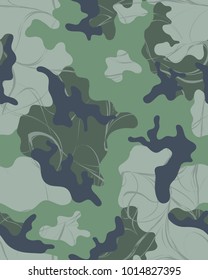 Abstract camouflage pattern. Seamless vector wallpaper.Colorful background. Vector illustration.