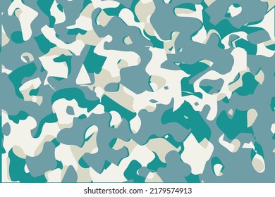 Abstract camouflage pattern. Seamless vector wallpaper. Colorful background. Vector illustration.