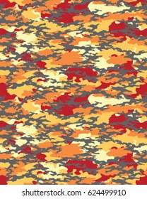 Abstract camouflage pattern. Seamless vector wallpaper.Colorful background. Unique  clothing style. Vector illustration. Military print. 