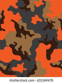 Abstract camouflage pattern. Seamless vector wallpaper.Colorful background. Unique clothing style. Vector illustration. Military print