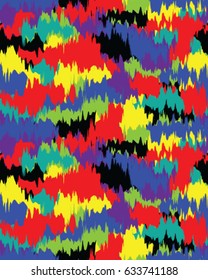 Abstract camouflage pattern. Seamless vector wallpaper.Colorful background. Unique clothing style. Vector illustration. Military print.