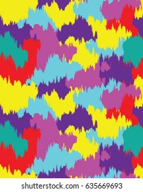 Abstract camouflage pattern. Seamless vector wallpaper.Colorful background. Unique clothing style. Vector illustration. Military print.