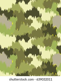Abstract camouflage pattern. Seamless vector wallpaper.Colorful background. Unique clothing style. Vector illustration. Military print.