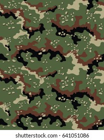 Abstract camouflage pattern. Seamless vector wallpaper.Colorful background. Unique clothing style. Vector illustration. Military print.
