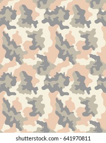 Abstract camouflage pattern. Seamless vector wallpaper.Colorful background. Unique clothing style. Vector illustration. Military print.