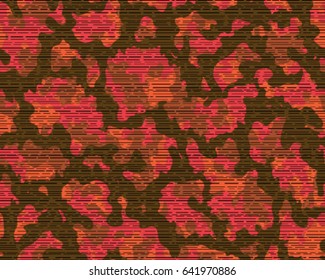 Abstract camouflage pattern. Seamless vector wallpaper.Colorful background. Unique clothing style. Vector illustration. Military print.