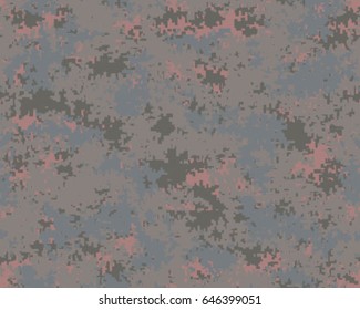 Abstract camouflage pattern. Seamless vector wallpaper.Colorful background. Unique clothing style. Vector illustration. Military print