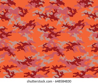 Abstract camouflage pattern. Seamless vector wallpaper.Colorful background. Unique clothing style. Vector illustration. Military print
