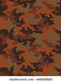 Abstract camouflage pattern. Seamless vector wallpaper.Colorful background. Unique clothing style. Vector illustration. Military print