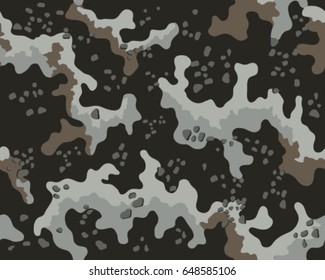 Abstract camouflage pattern. Seamless vector wallpaper.Colorful background. Unique clothing style. Vector illustration. Military print