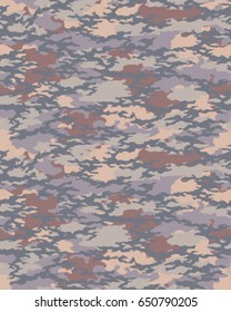 Abstract camouflage pattern. Seamless vector wallpaper.Colorful background. Unique clothing style. Vector illustration. Military print