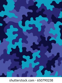Abstract camouflage pattern. Seamless vector wallpaper.Colorful background. Unique clothing style. Vector illustration. Military print