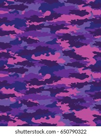 Abstract camouflage pattern. Seamless vector wallpaper.Colorful background. Unique clothing style. Vector illustration. Military print