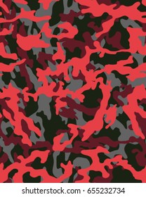 Abstract camouflage pattern. Seamless vector wallpaper.Colorful background. Unique clothing style. Vector illustration. Military print
