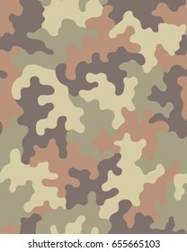Abstract camouflage pattern. Seamless vector wallpaper.Colorful background. Unique clothing style. Vector illustration. Military print