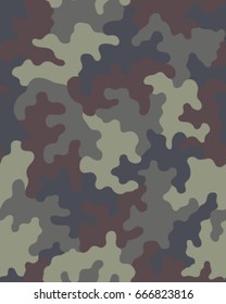 Abstract camouflage pattern. Seamless vector wallpaper.Colorful background. Unique clothing style. Vector illustration. Military print