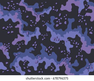 Abstract camouflage pattern. Seamless vector wallpaper.Colorful desktop background. Unique clothing style. Vector illustration. Military print.