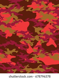 Abstract camouflage pattern. Seamless vector wallpaper.Colorful desktop background. Unique clothing style. Vector illustration. Military print.