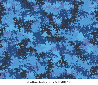 Abstract camouflage pattern. Seamless vector wallpaper.Colorful desktop background. Unique clothing style. Vector illustration. Military print.