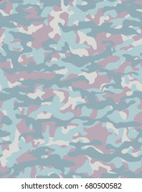 Abstract camouflage pattern. Seamless vector wallpaper.Colorful desktop background. Unique clothing style. Vector illustration. Military print.