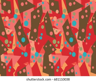 Abstract camouflage pattern. Seamless vector wallpaper.Colorful desktop background. Unique clothing style. Vector illustration. Military print.
