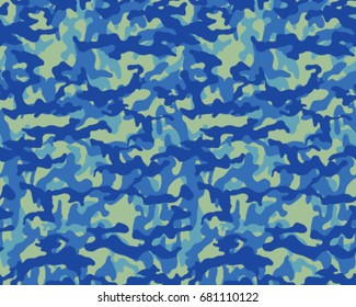 Abstract camouflage pattern. Seamless vector wallpaper.Colorful desktop background. Unique clothing style. Vector illustration. Military print.