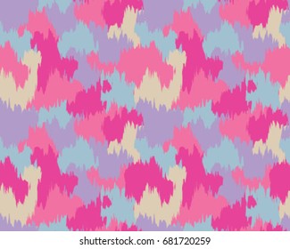 Abstract camouflage pattern. Seamless vector wallpaper.Colorful desktop background. Unique clothing style. Vector illustration. Military print.