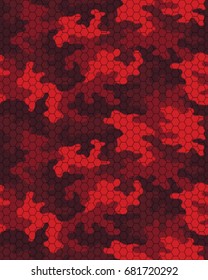 Abstract camouflage pattern. Seamless vector wallpaper.Colorful desktop background. Unique clothing style. Vector illustration. Military print.