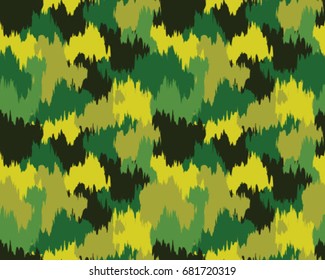 Abstract camouflage pattern. Seamless vector wallpaper.Colorful desktop background. Unique clothing style. Vector illustration. Military print.