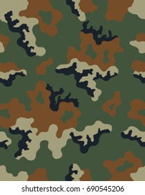Green Army Camouflage Seamless Pattern Vector Stock Vector (Royalty ...