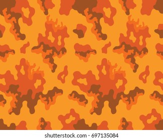 Abstract camouflage pattern. Seamless vector wallpaper.Colorful desktop background. Unique clothing style. Vector illustration. Military print