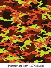 Abstract camouflage pattern. Seamless vector wallpaper.Colorful desktop background. Unique clothing style. Vector illustration. Military print