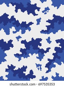 Abstract camouflage pattern. Seamless vector wallpaper.Colorful desktop background. Unique clothing style. Vector illustration. Military print