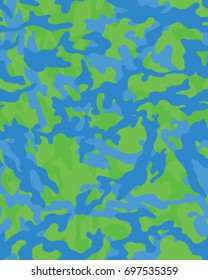 Abstract camouflage pattern. Seamless vector wallpaper.Colorful desktop background. Unique clothing style. Vector illustration. Military print