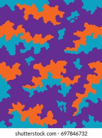 Abstract camouflage pattern. Seamless vector wallpaper.Colorful desktop background. Unique clothing style. Vector illustration. Military print