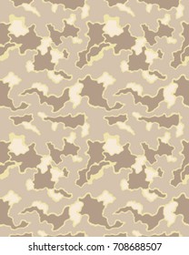 Abstract camouflage pattern. Seamless vector wallpaper.Colorful desktop background. Unique clothing style. Vector illustration.