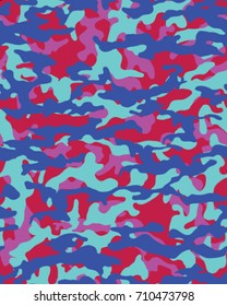Abstract camouflage pattern. Seamless vector wallpaper.Colorful desktop background. Unique clothing style. Vector illustration.