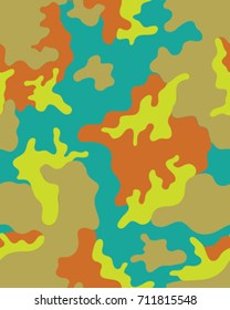Abstract camouflage pattern. Seamless vector wallpaper.Colorful desktop background. Unique clothing style. Vector illustration.