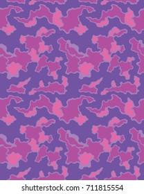 Abstract camouflage pattern. Seamless vector wallpaper.Colorful desktop background. Unique clothing style. Vector illustration.