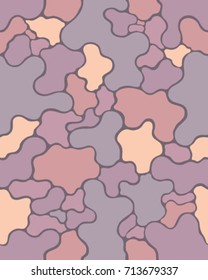 Abstract camouflage pattern. Seamless vector wallpaper.Colorful desktop background. Unique clothing style. Vector illustration