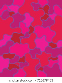 Abstract camouflage pattern. Seamless vector wallpaper.Colorful desktop background. Unique clothing style. Vector illustration