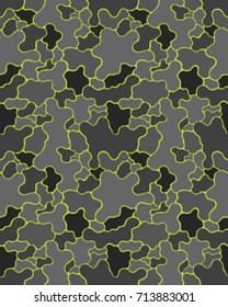 Abstract camouflage pattern. Seamless vector wallpaper.Colorful desktop background. Unique clothing style. Vector illustration