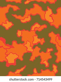 Abstract camouflage pattern. Seamless vector wallpaper.Colorful desktop background. Unique clothing style. Vector illustration